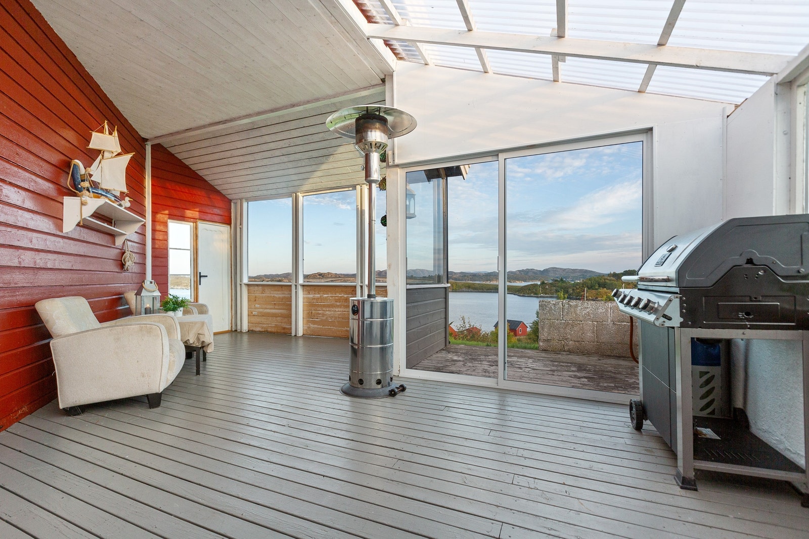 Vinterhagen vil oppleves som en fin forlengelse av stuen både på sommer- og vinterstid. Galleribilde