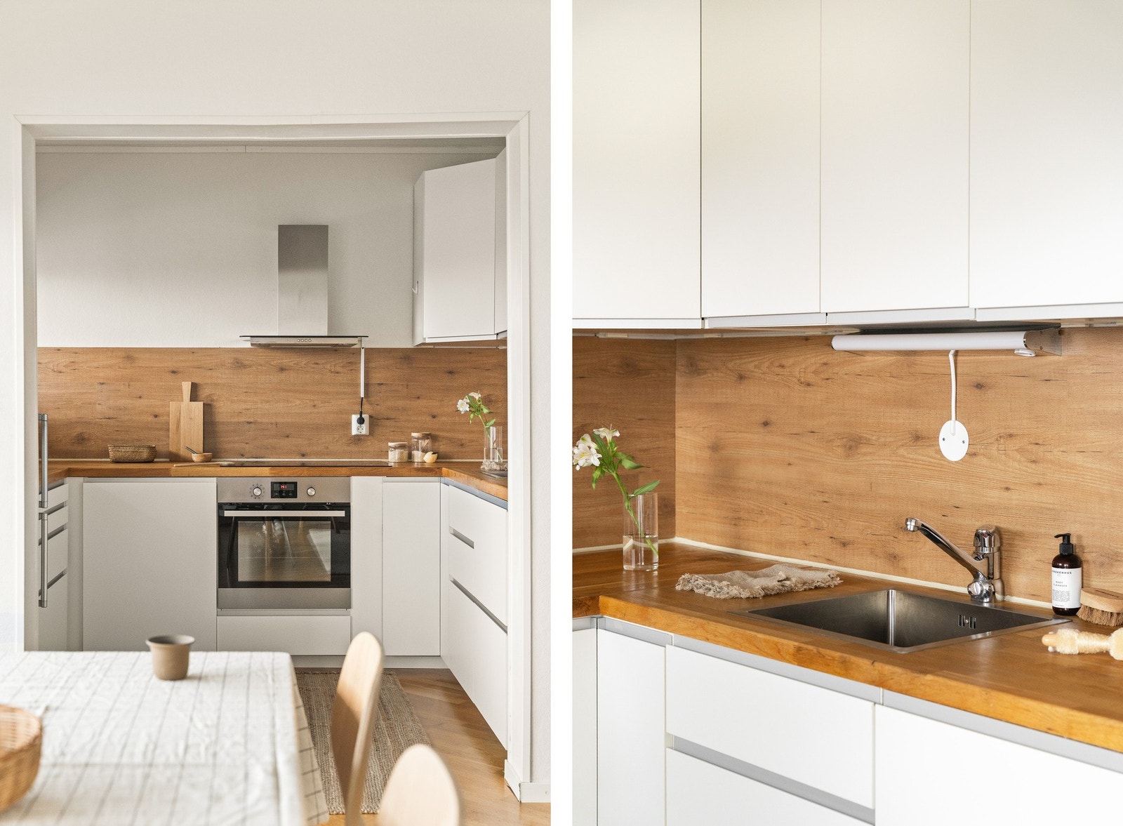 De integrerte hvitevarer er separat stekeovn, platetopp, oppvaskmaskin og ventilator. Galleribilde