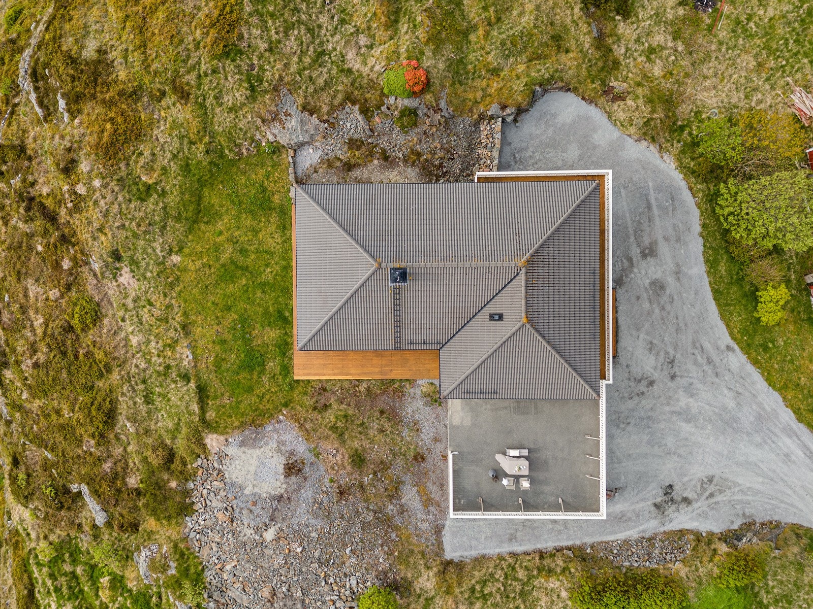 - Dronebilde av eiendommen - Galleribilde