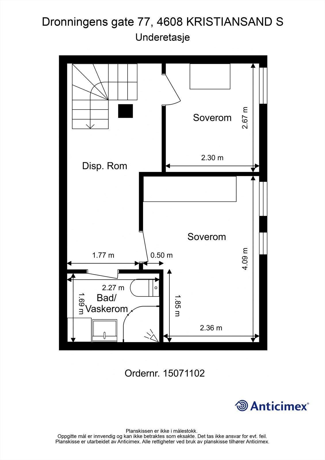 Plantegning Underetasje Galleribilde