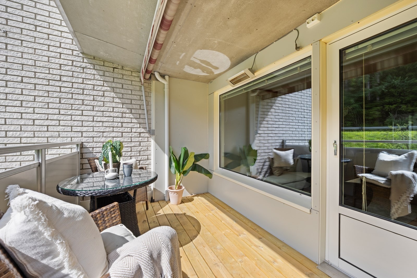 Balkongen er på ca. 7 kvm og overbygd Galleribilde