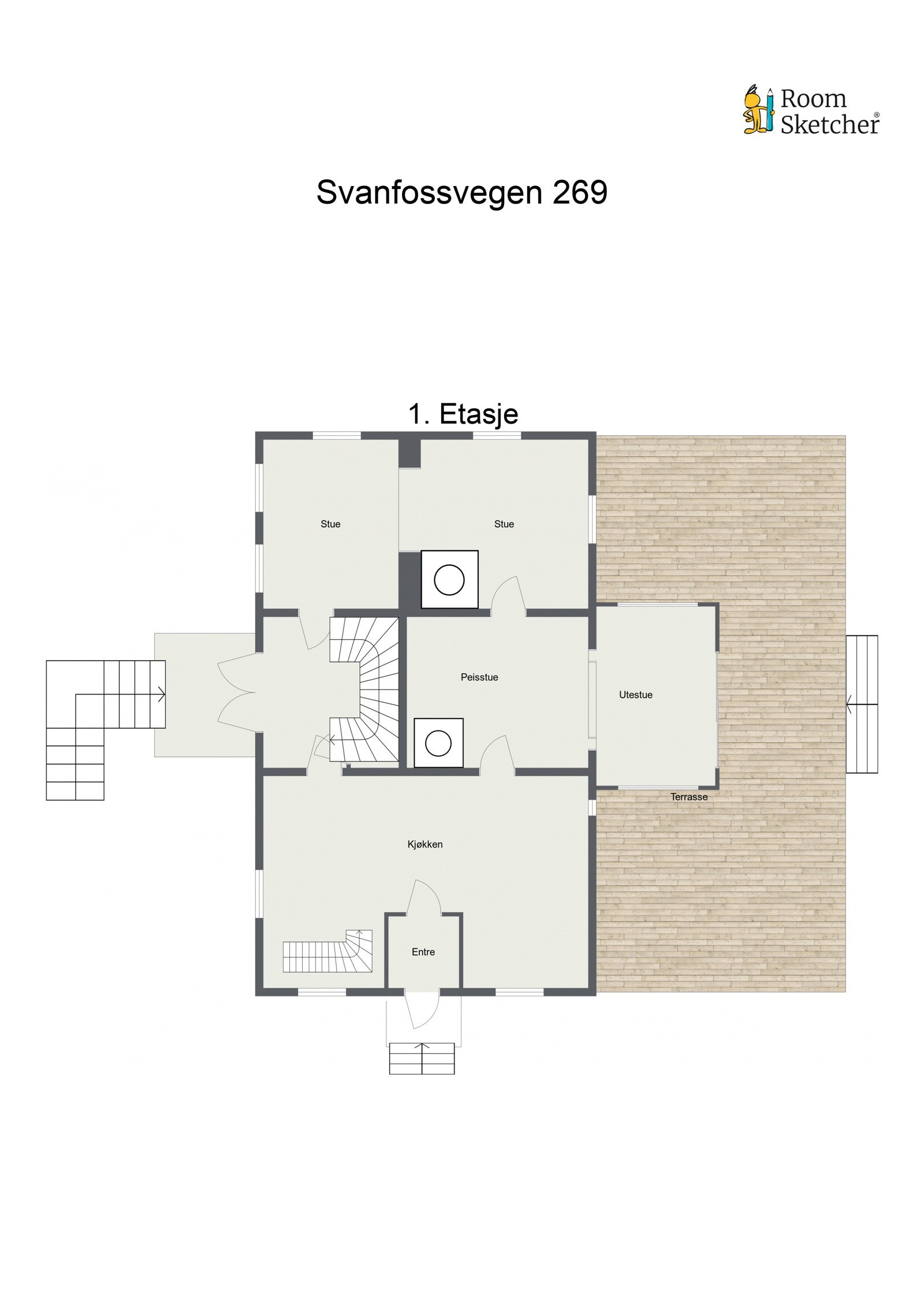 Plantegning - 1. etasje Galleribilde