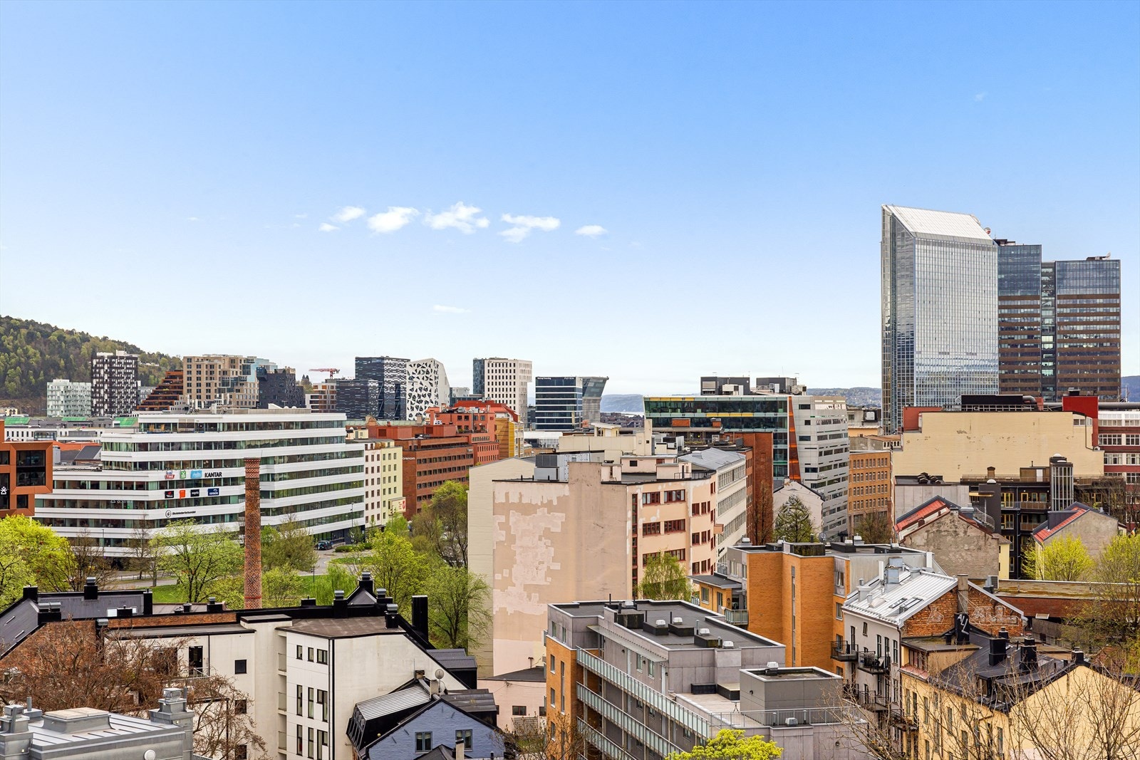 Utsikt fra takterrassen. Galleribilde