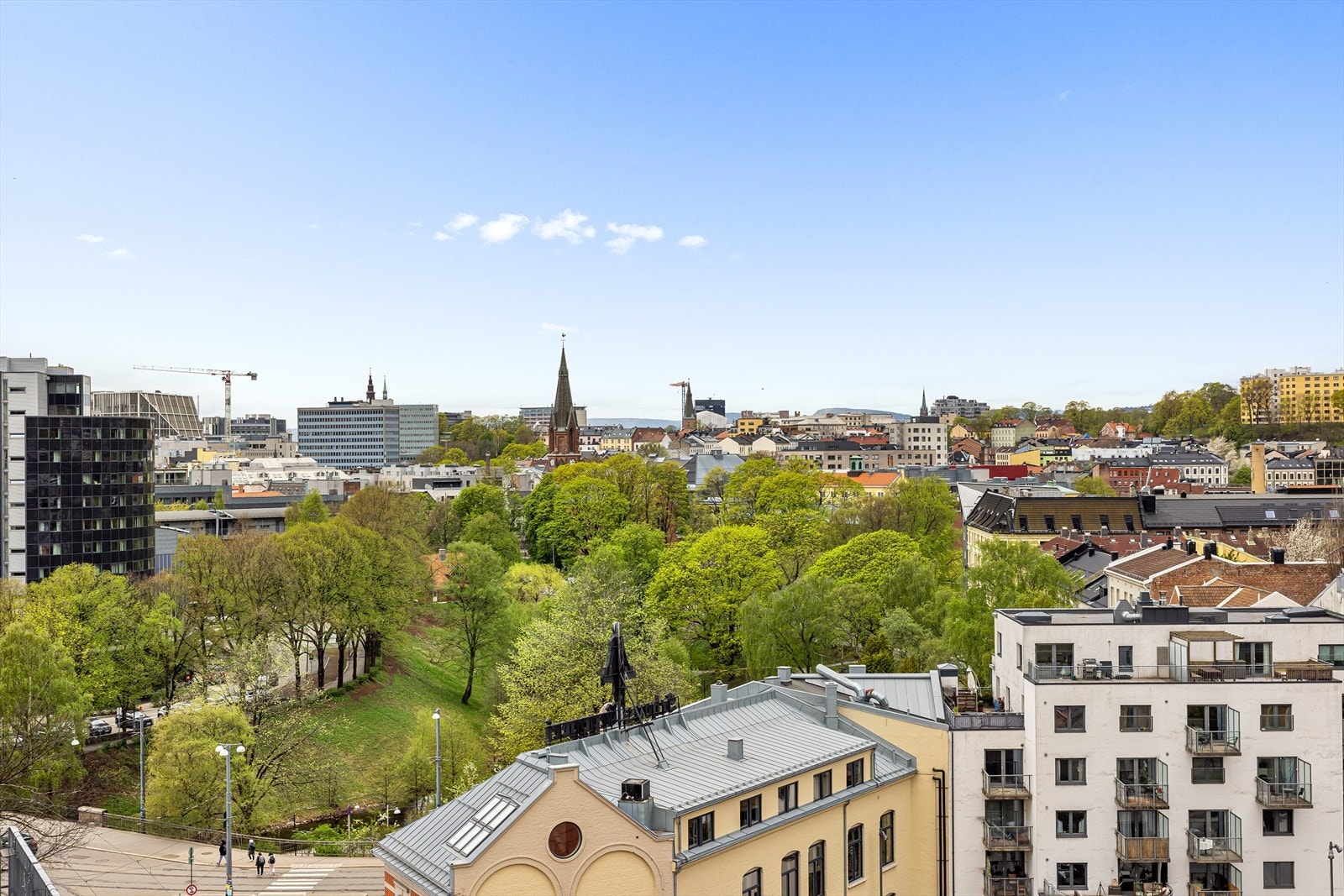 Utsikt fra takterrassen. Galleribilde