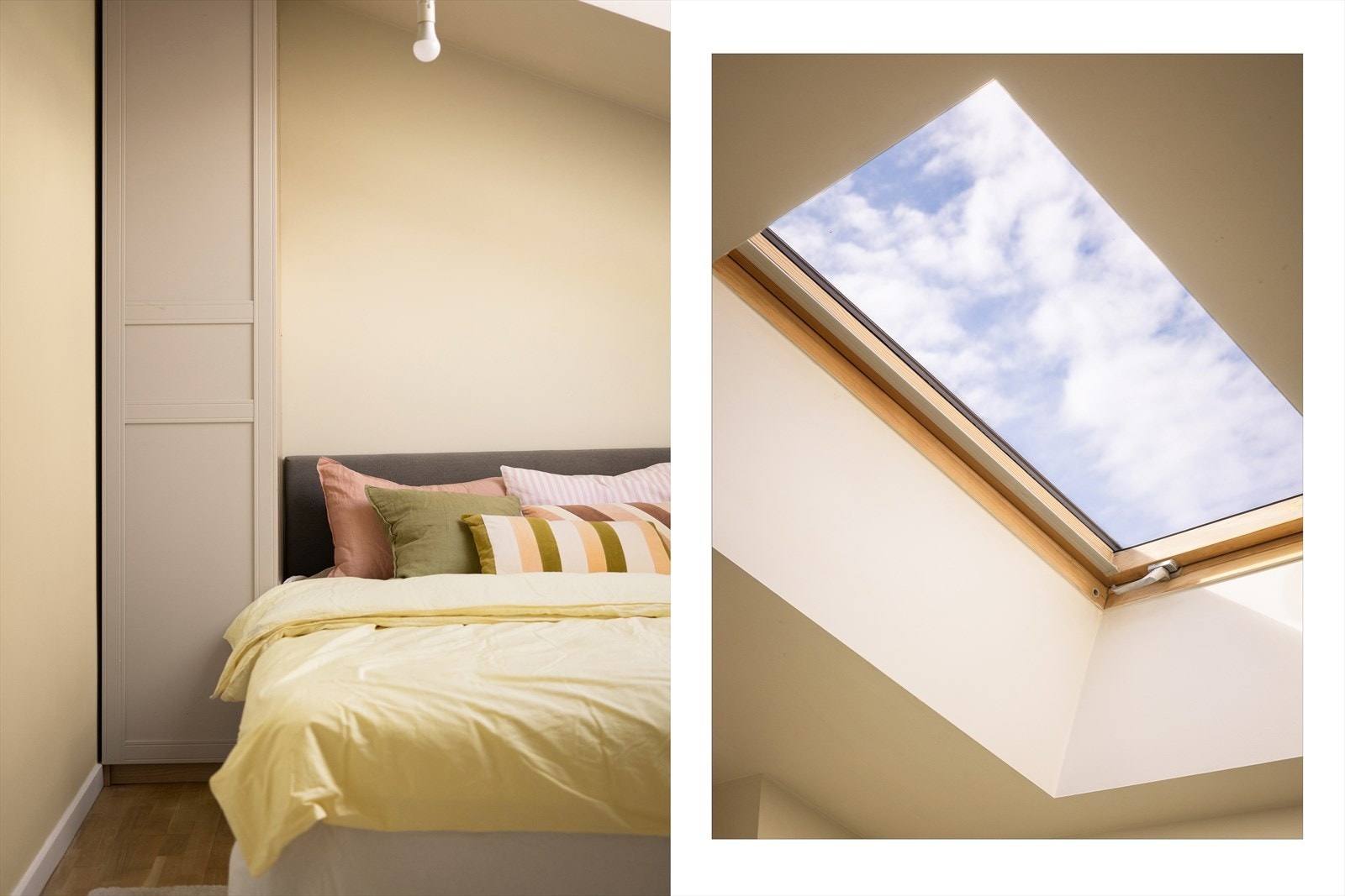 Dersom det er ønskelig kan soverommet i 3. etasje leies ut med hybeldelen da det er adkomst både fra trappegang til hoveddel og fra oppholdsrommet i hybeldelen. Galleribilde