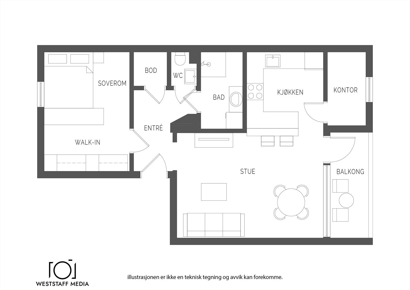 Planskisse. Galleribilde