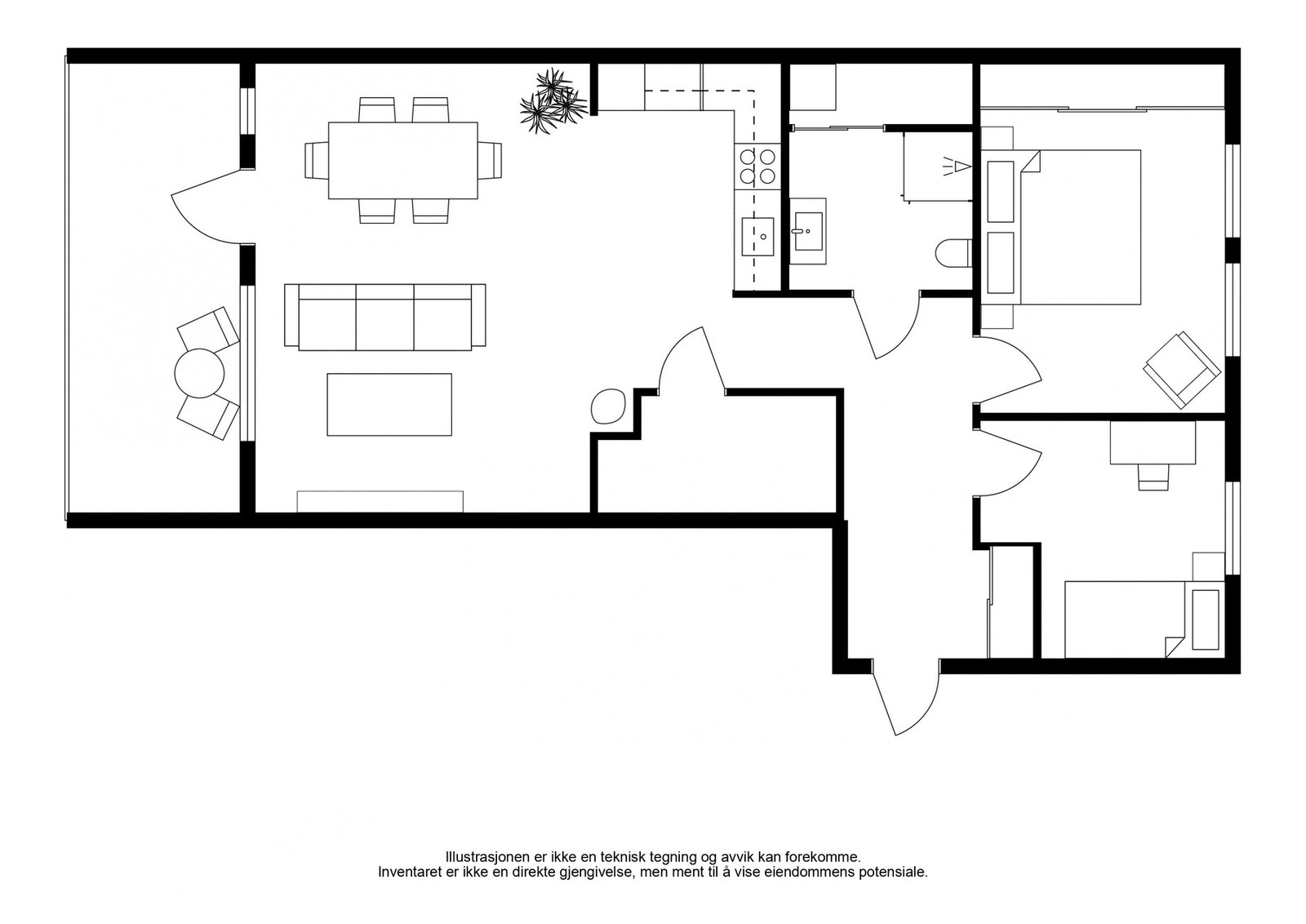 Plantegning Galleribilde