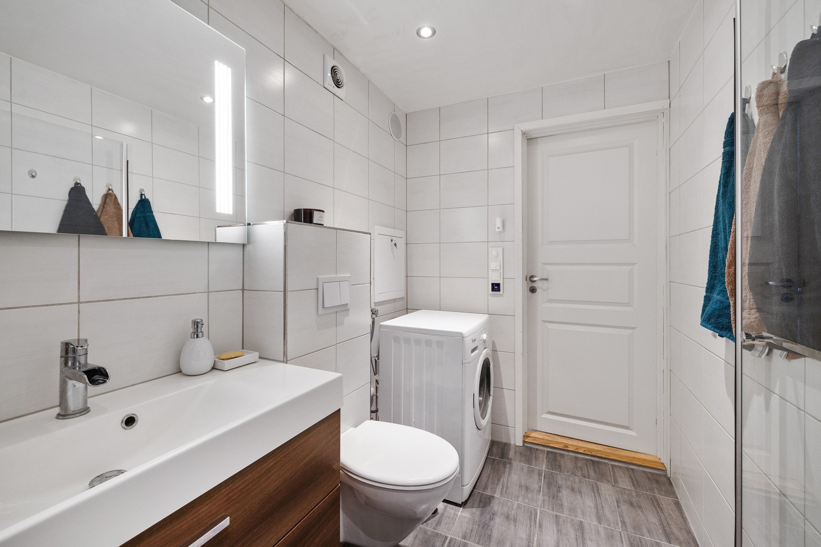 Opplegg for vaskemaskin. Galleribilde