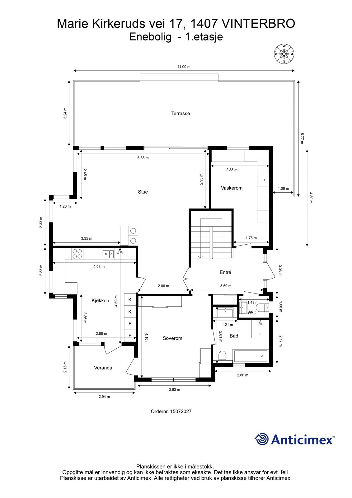 Plantegning - 1.etasje Galleribilde