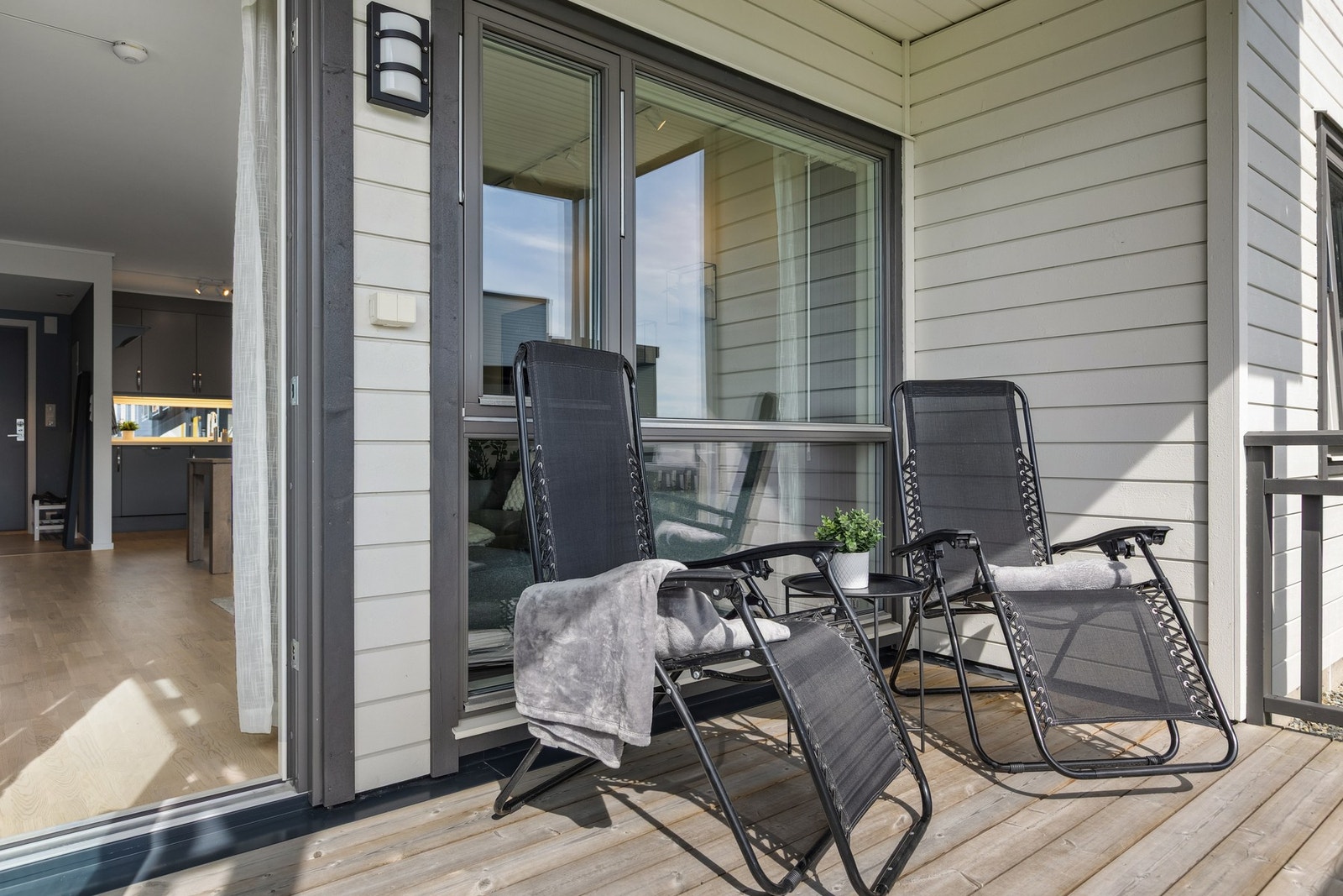 Terrasse på 9 kvm. Galleribilde