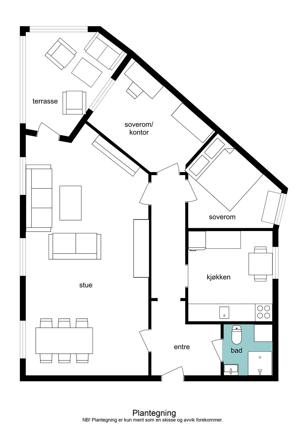 Plantegning Galleribilde