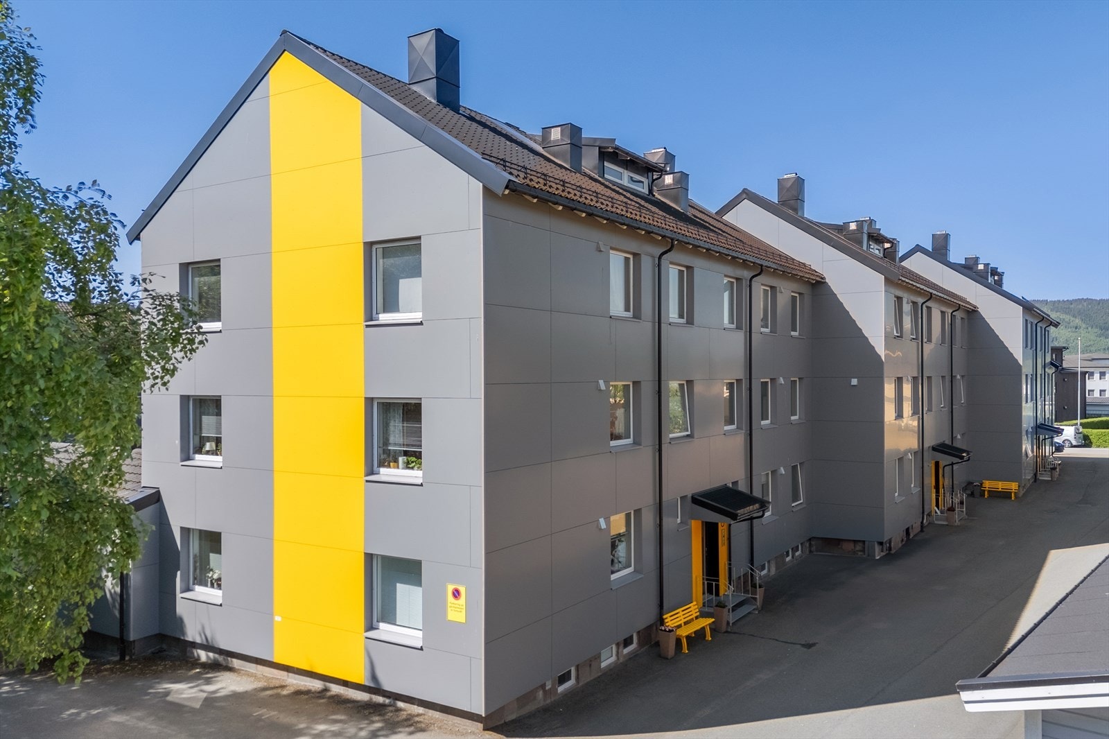 Fasaden på bygget er oppgradert i senere tid. Galleribilde