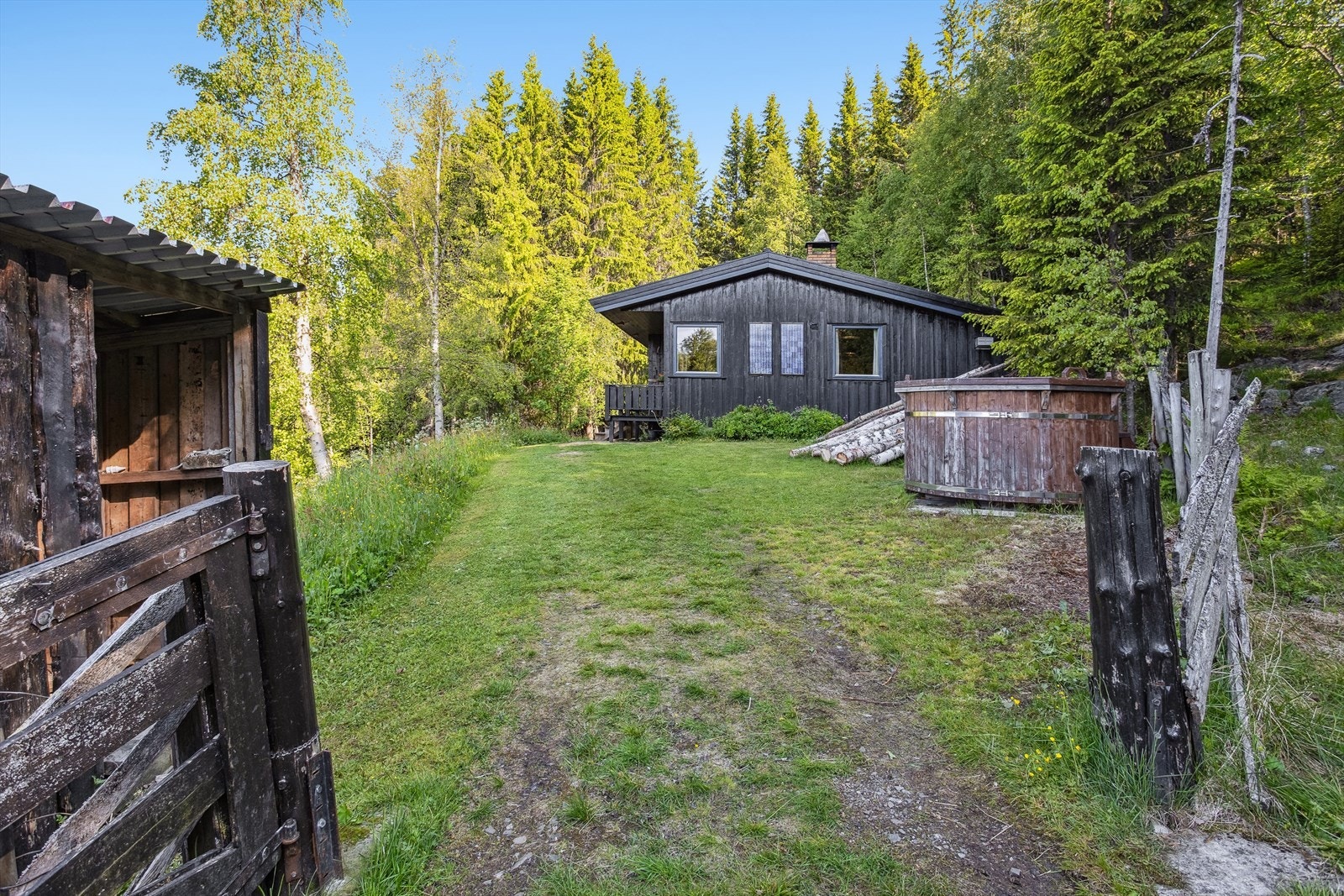 Parkeringsmuligheter på egen tomt. Galleribilde