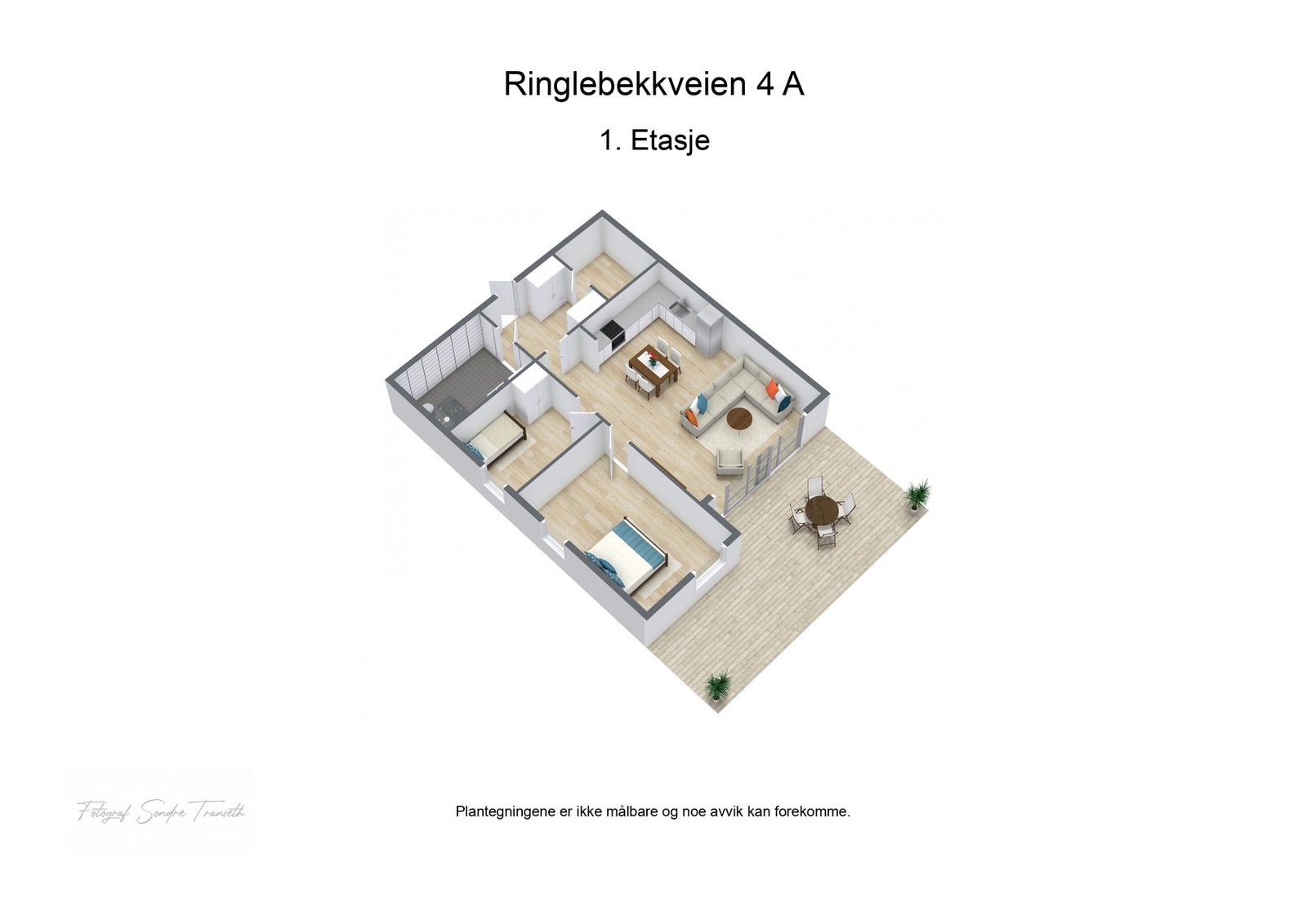 3D plantegning Galleribilde
