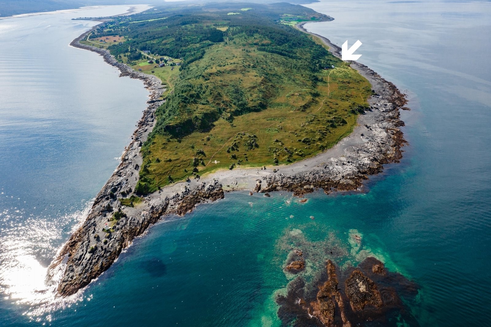 Ytterst på halvøyen finner du Nesodden fyr. Galleribilde