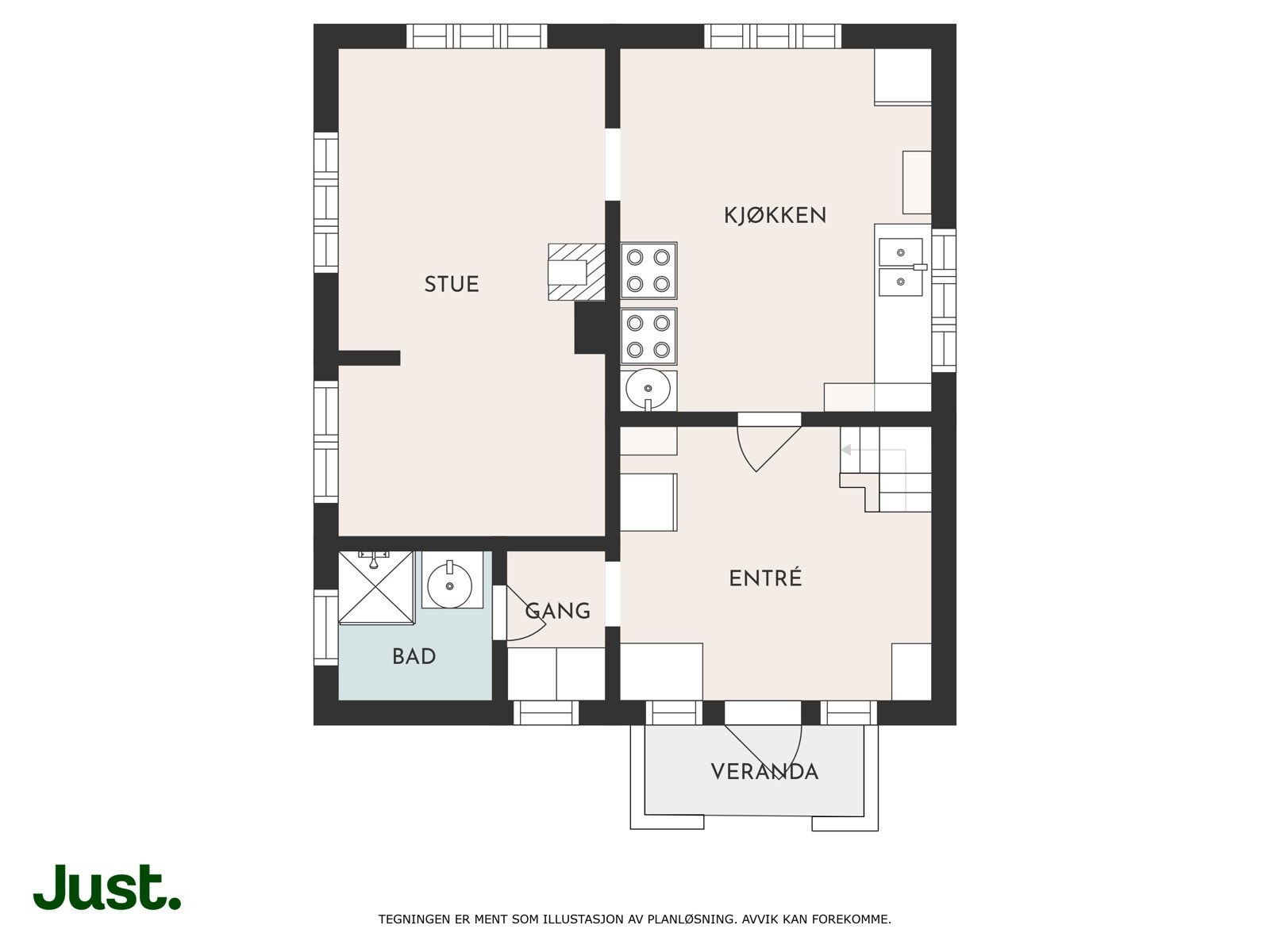 Planskisse 1. etasje Galleribilde