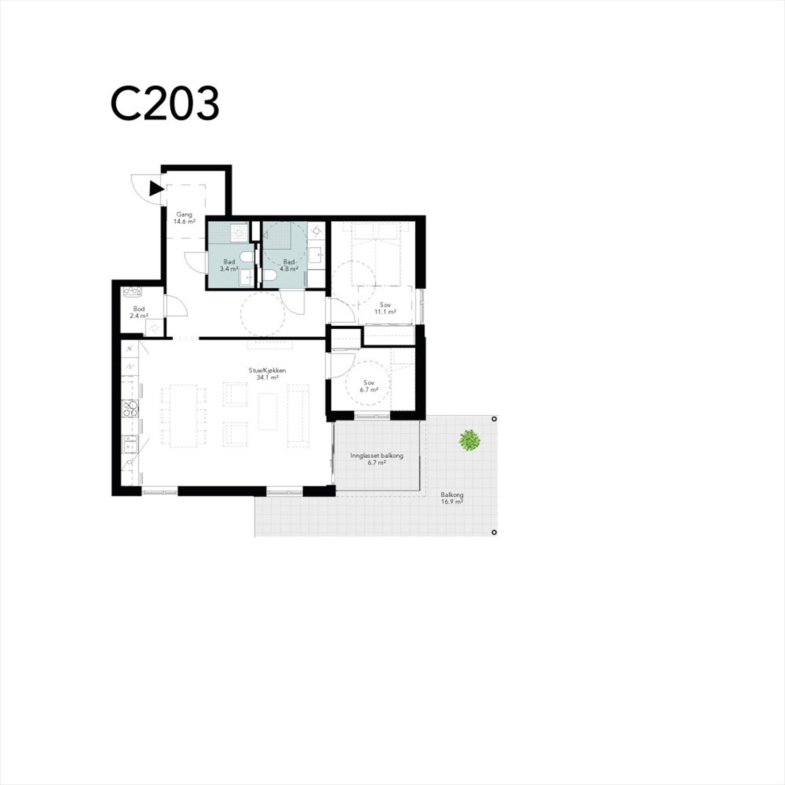 Plantegning C203.jpg Galleribilde