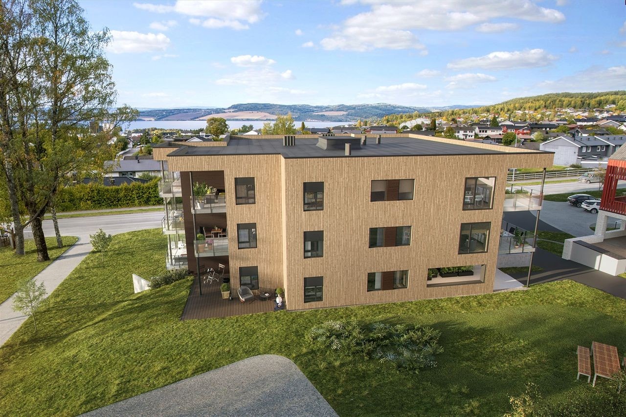 Illustrasjon fra trinn 3 sett mot Mjøsa. Avvik vil kunne forekomme Galleribilde