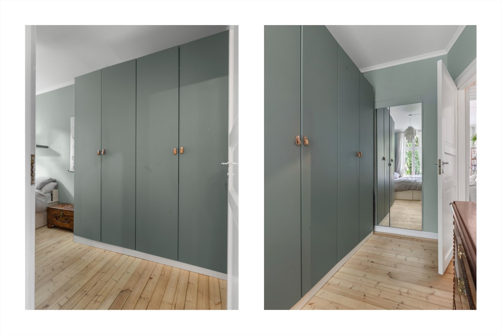 Gode oppbevaringsmuligheter også i stort garderobeskap. Galleribilde