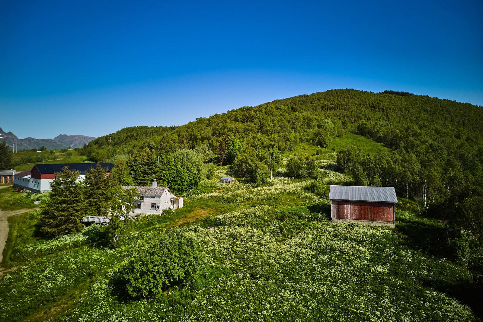 Eiendommen består av enebolig og garasje/lager. Galleribilde