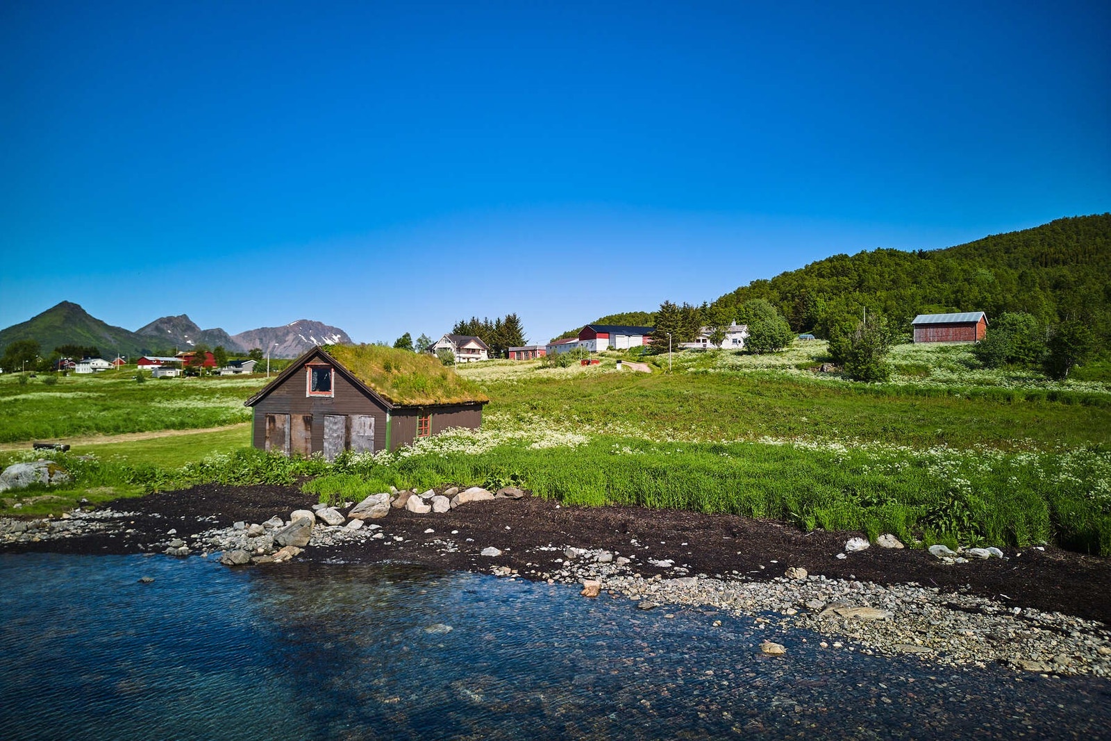 Eiendommen har fri adgang til sjøen og fri benyttelse av naust. Galleribilde