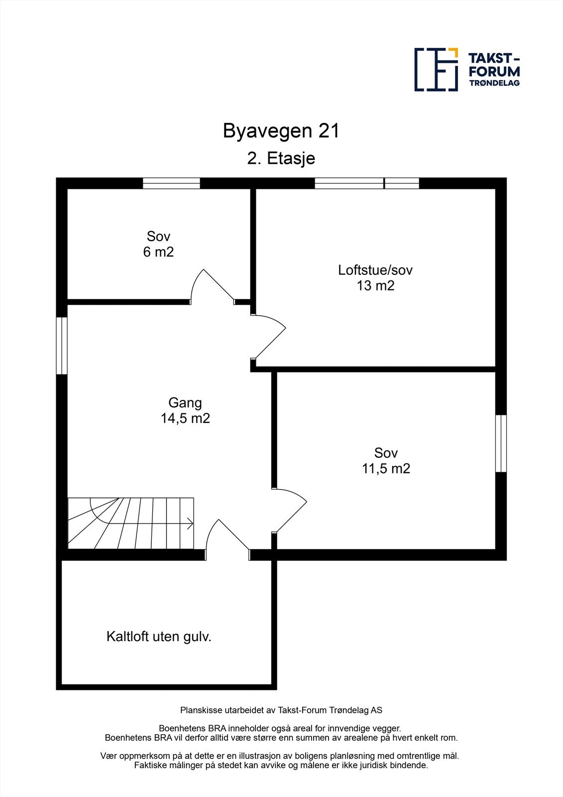 Plantegning 2.etasje Galleribilde