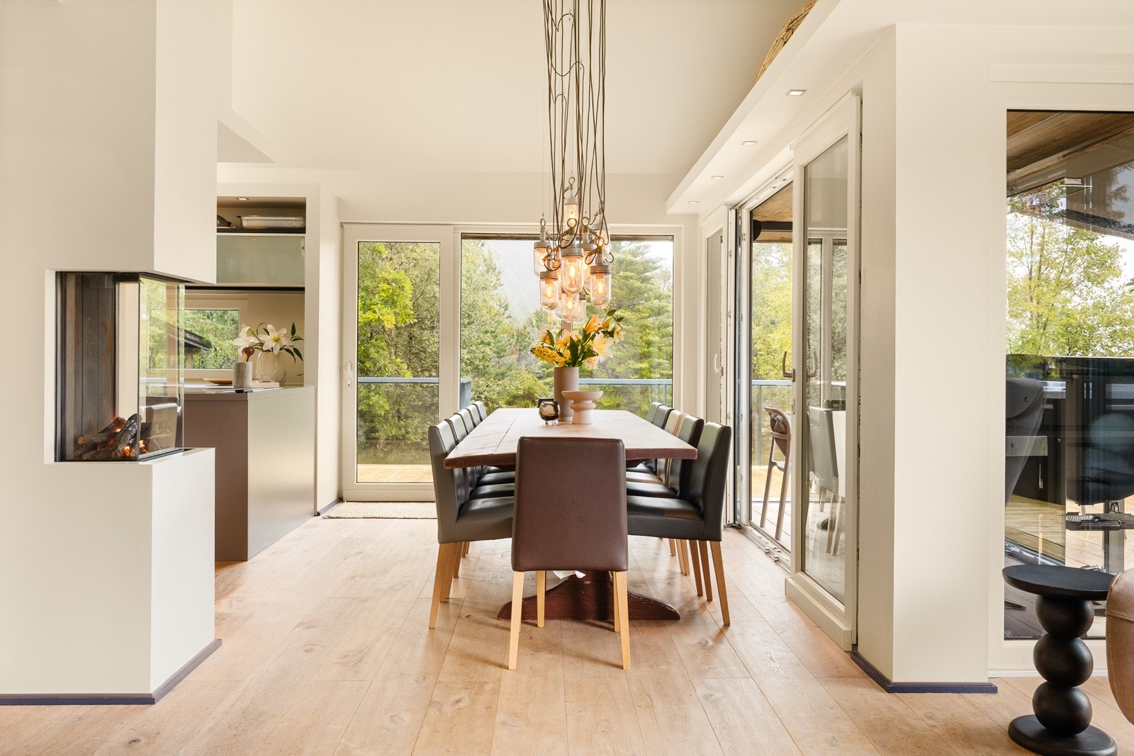 - Den stilfulle gasspeisen skaper både varme og stemning - Galleribilde