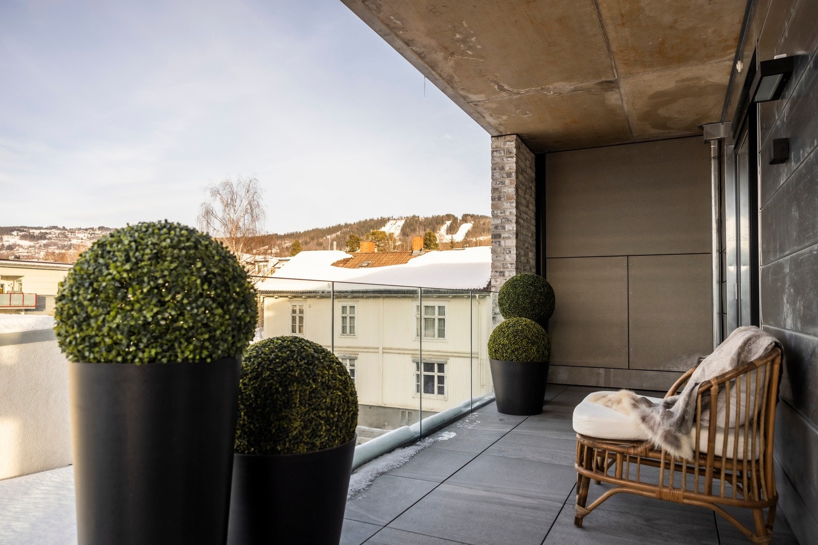 Uteplass fra soverommene Galleribilde