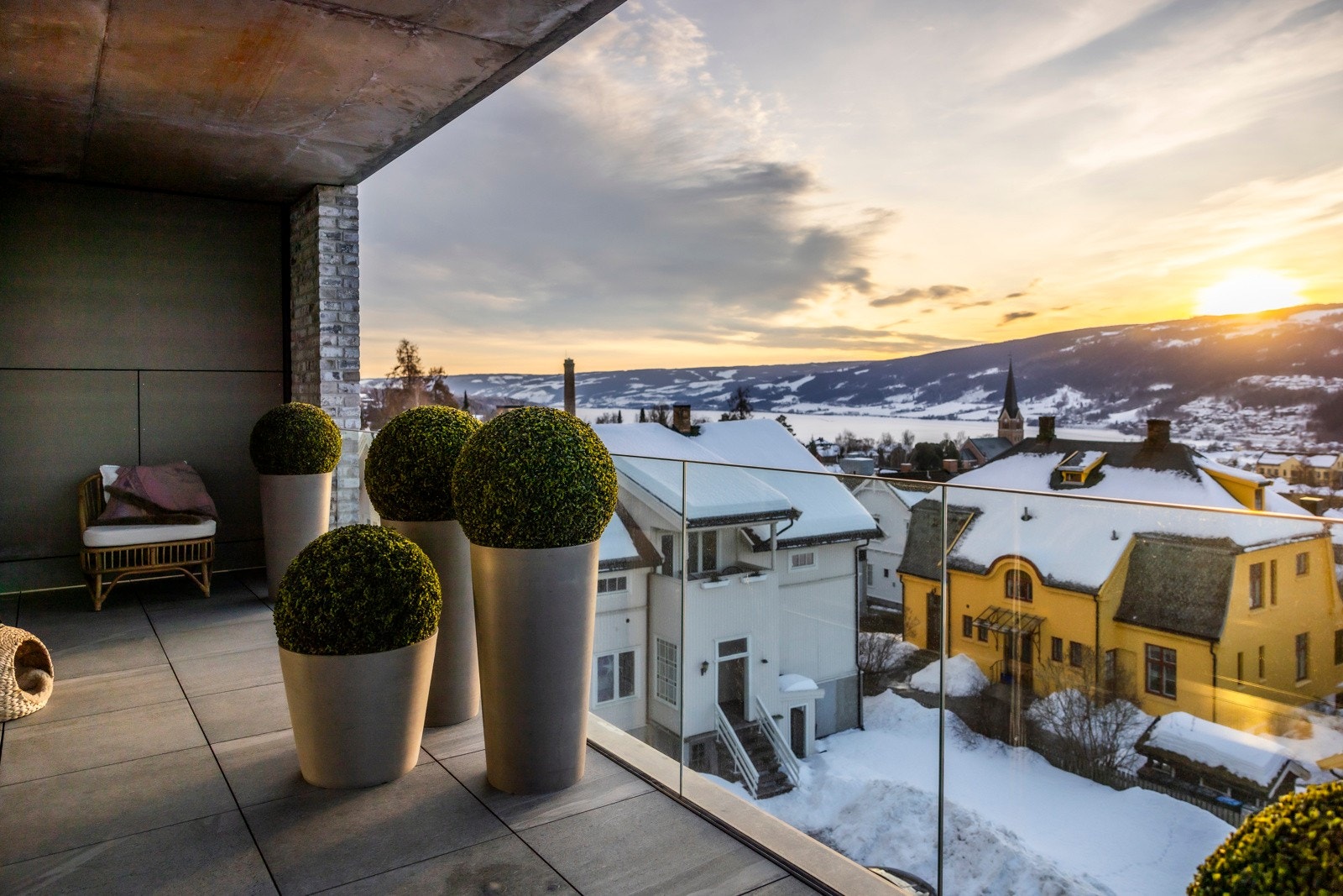 Uteplass med fantastisk utsikt Galleribilde