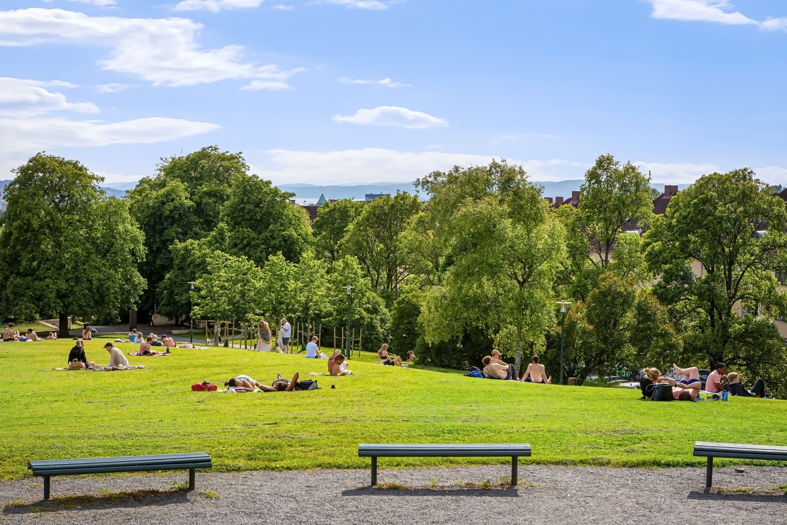 Fra boligen har du umiddelbar nærhet til flotte parkområder. Galleribilde