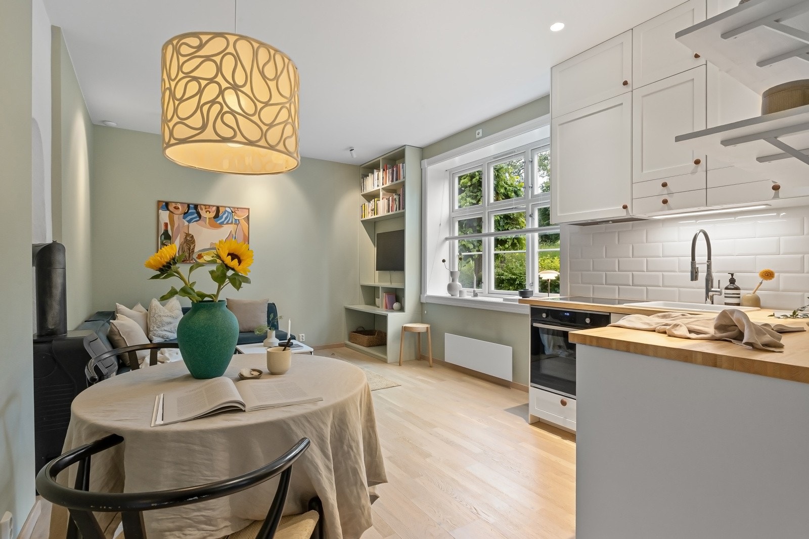 Boligen har en sosial og åpen løsning. Galleribilde