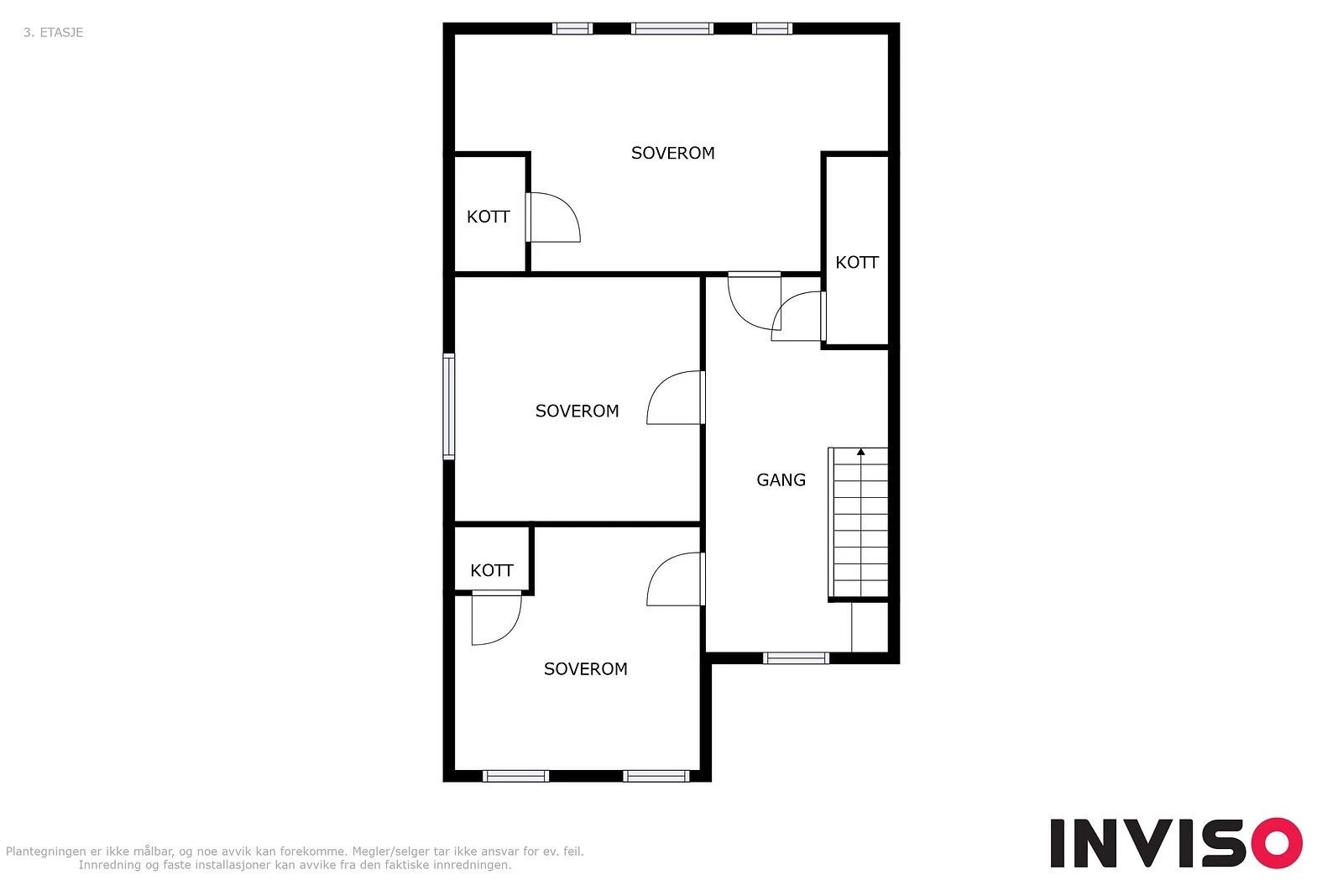 Plantegning hovedhus 2. etasje Galleribilde