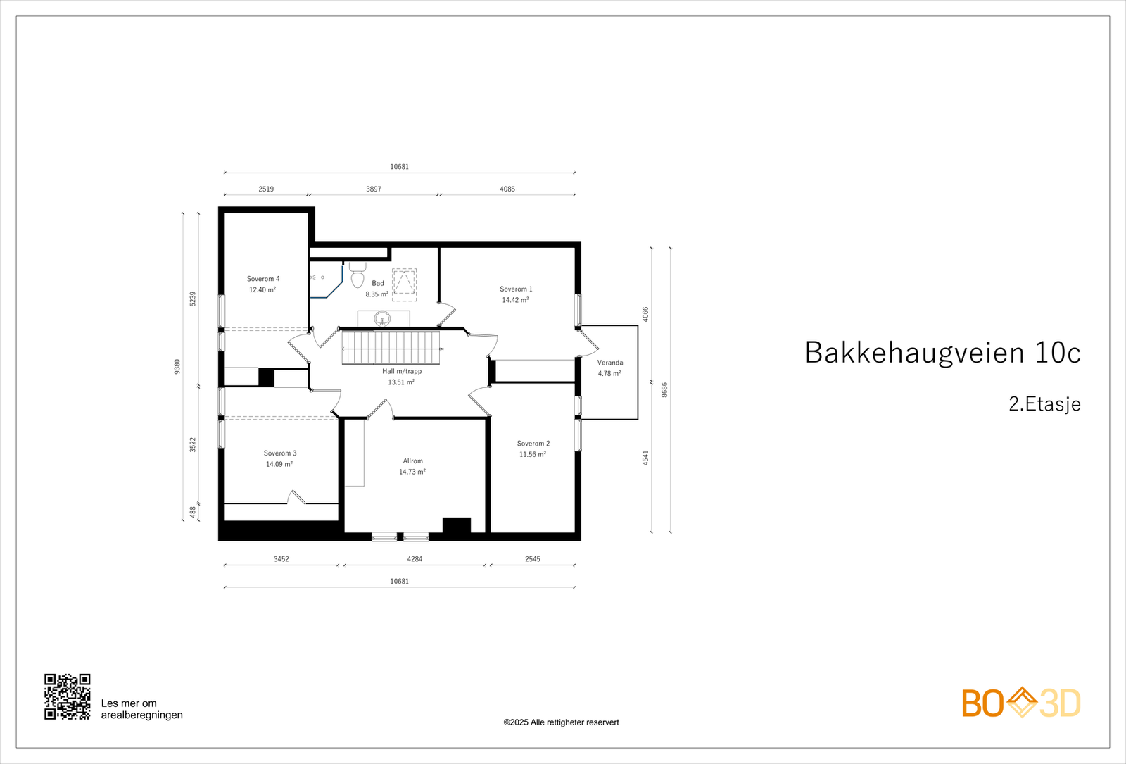 Plantegning 2. etasje. Galleribilde