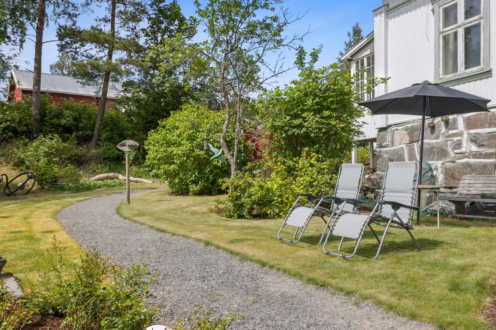 Her kan man nyte late sommerdager og varme sommerkvelder. Galleribilde