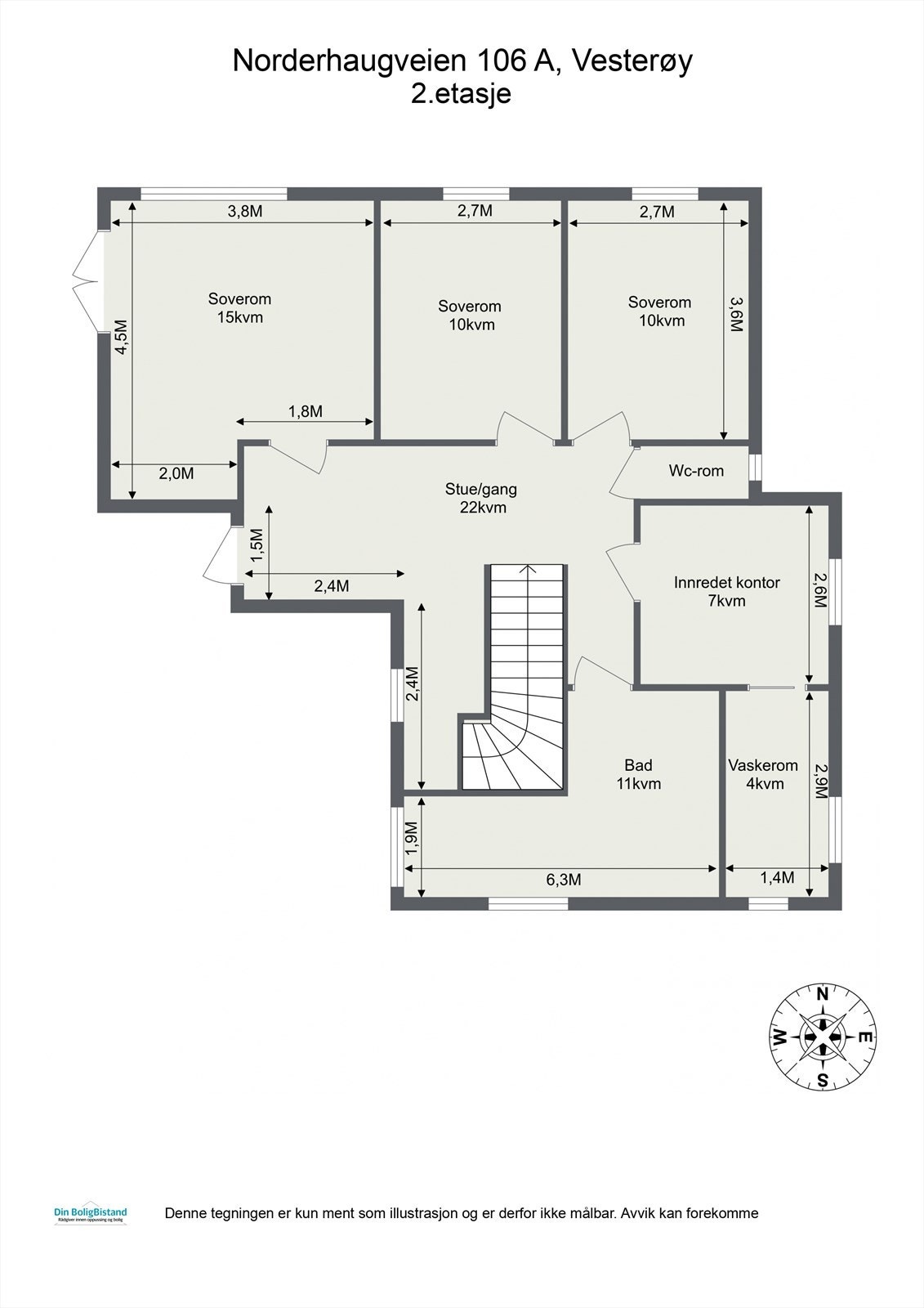 Plantegning 2.etasje Galleribilde