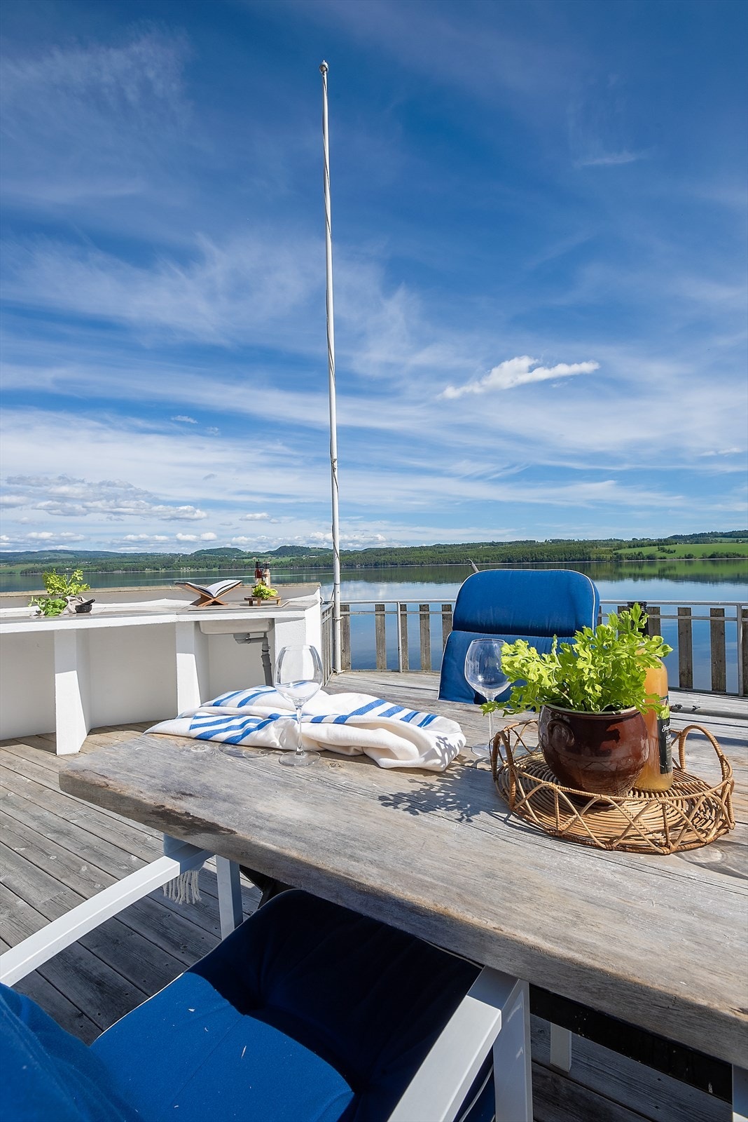 Egen flaggstang på eiendommen. Galleribilde