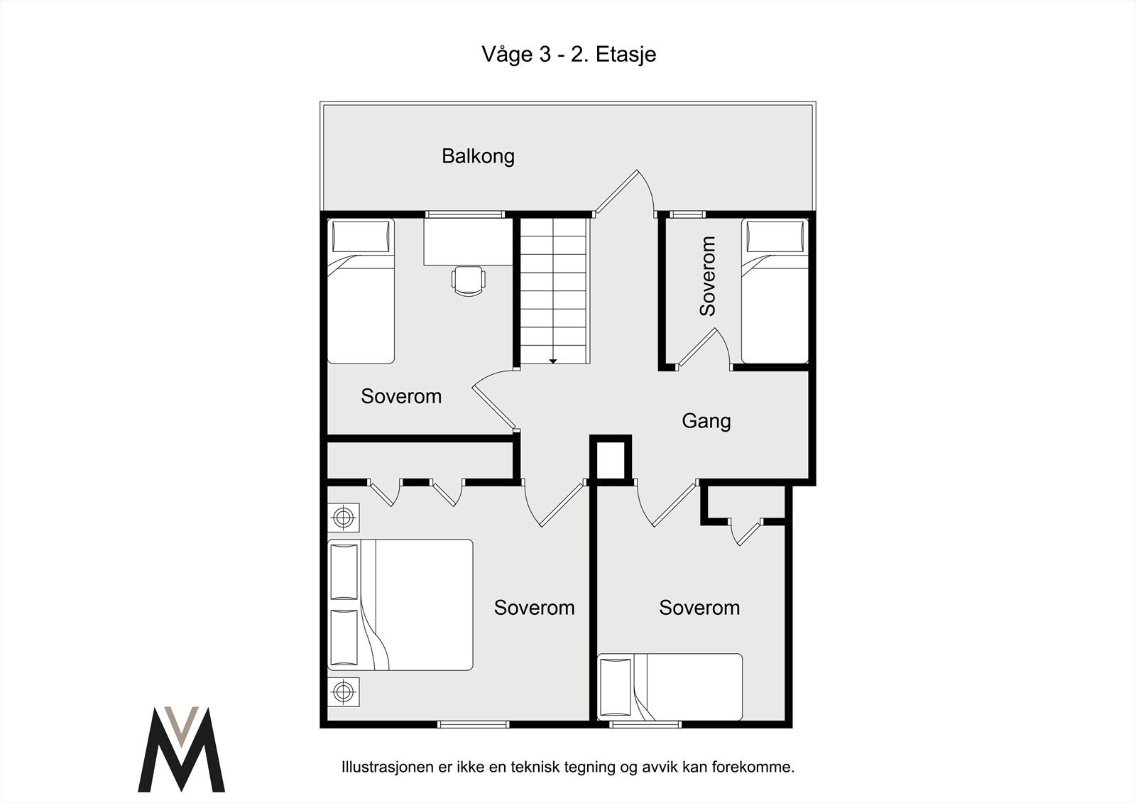 Plantegning 2. etasje. Galleribilde