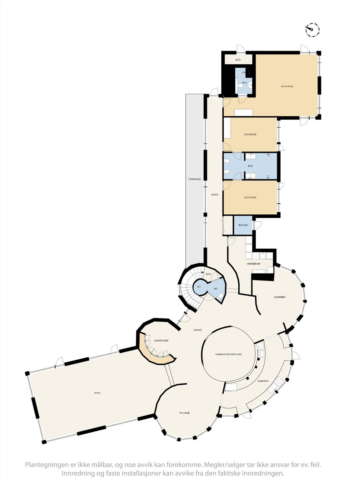 Plantegning 1 etasje Galleribilde