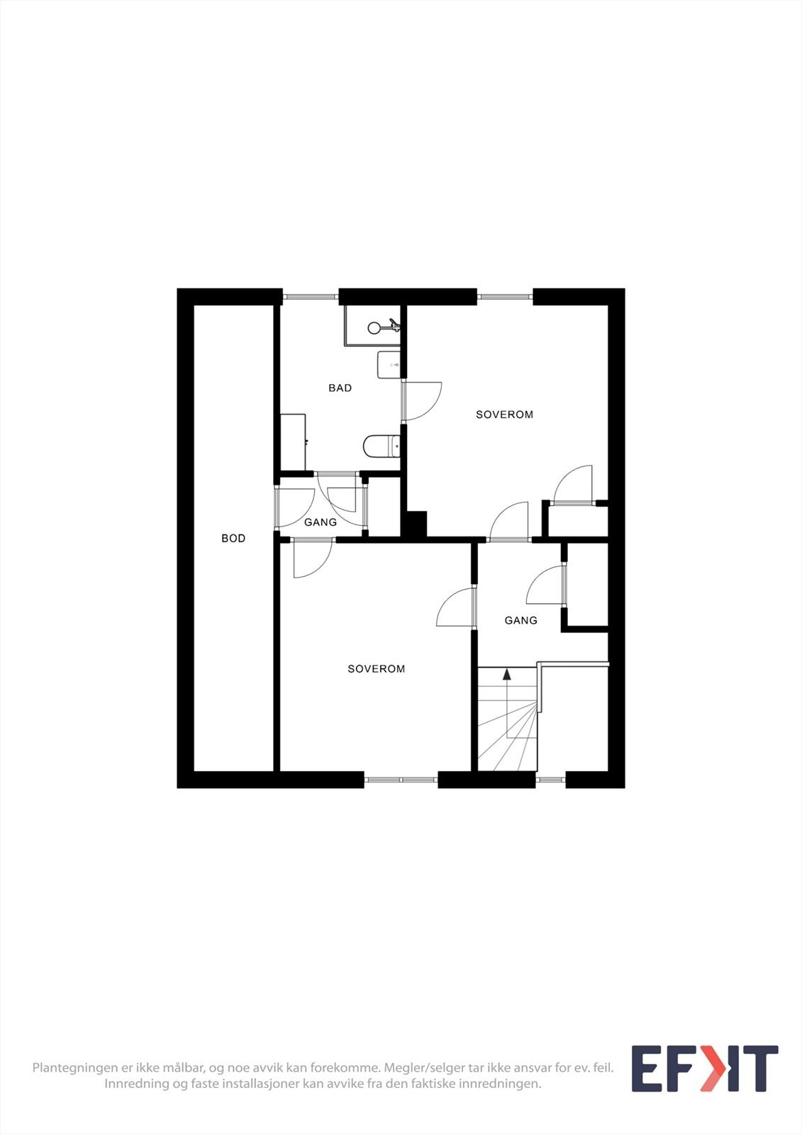 Plantegning 2. etasje Galleribilde