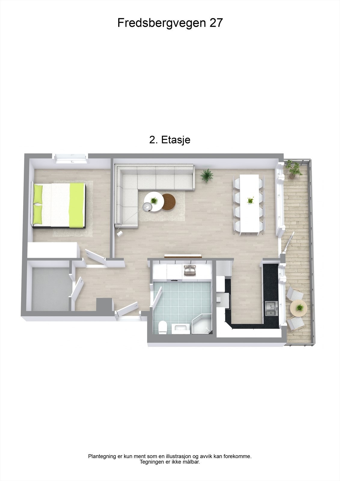 3 D plantegning Galleribilde