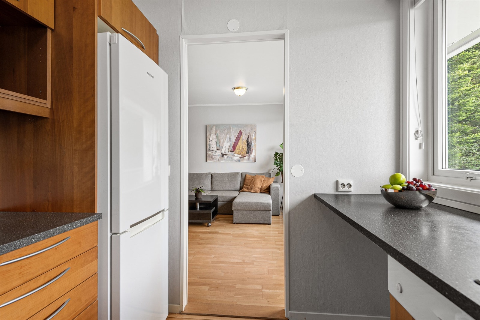 Fra kjøkken mot stue Galleribilde