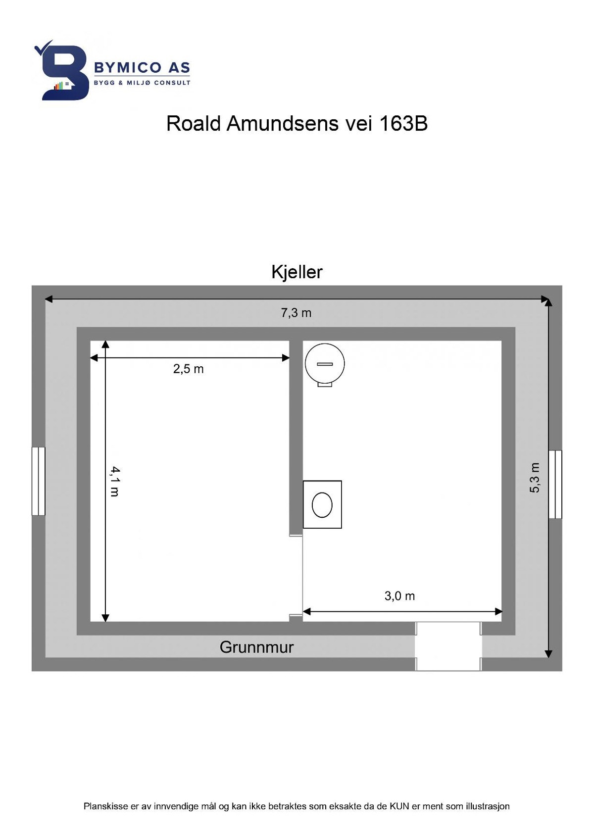 Plantegning kjeller Galleribilde
