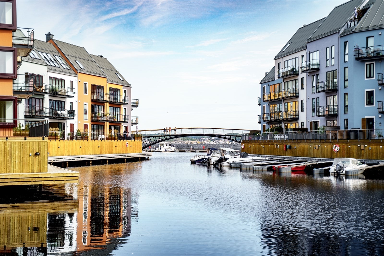 Bilde fra kanalen i Sjøparken Galleribilde