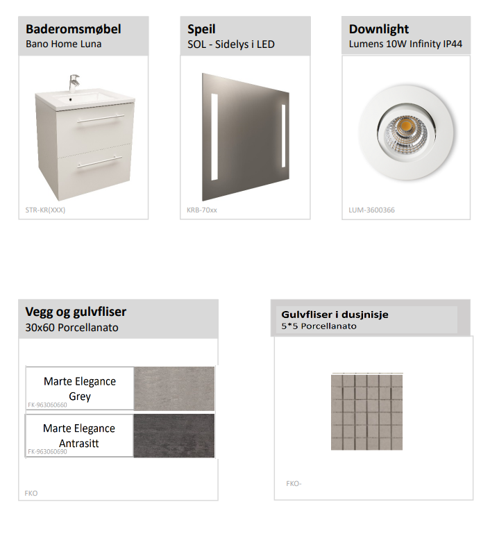 Produkter levert i baderommet Galleribilde