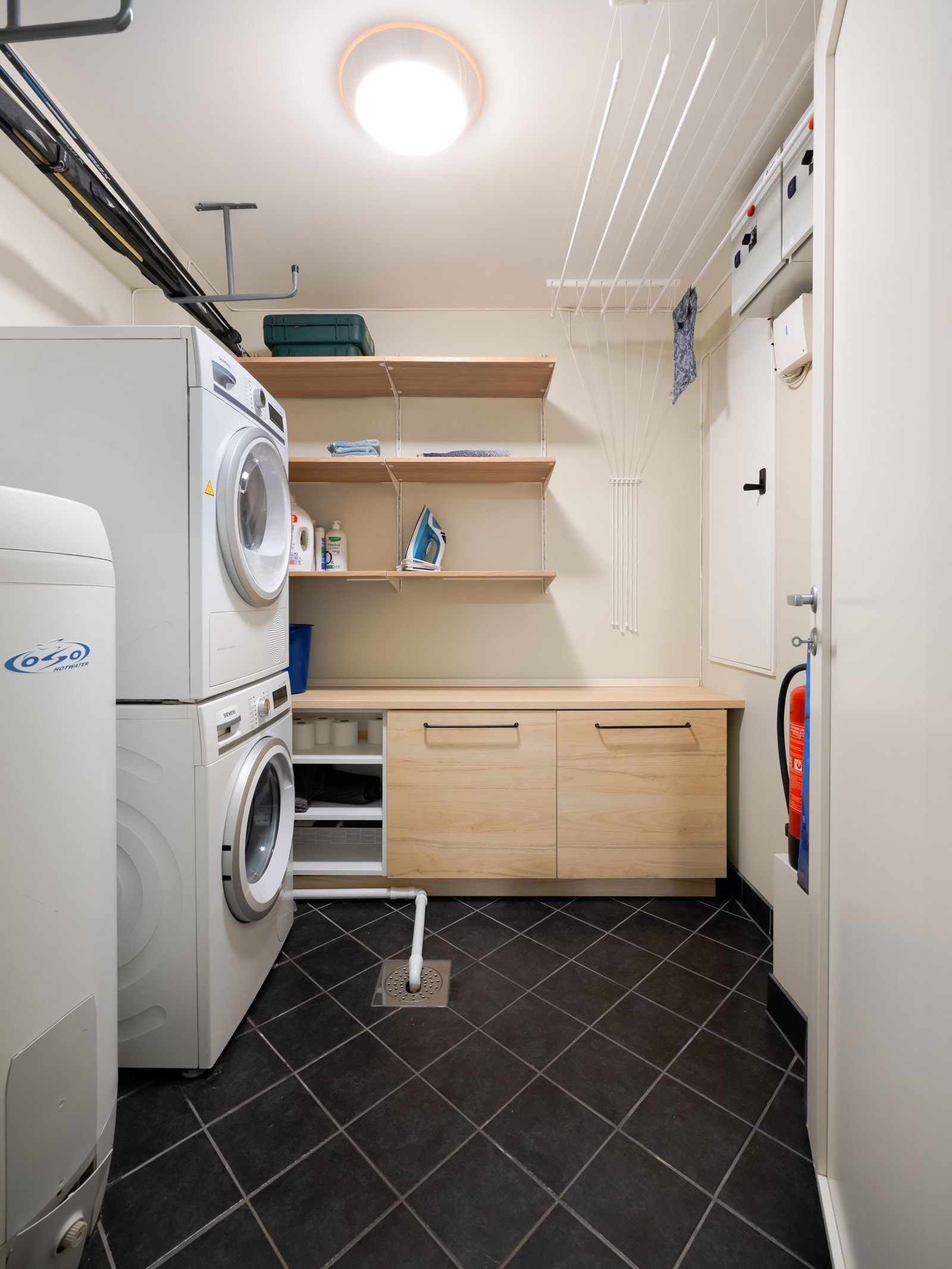 Det er også en bod her nede, som også leverer bra som vaskerom. Galleribilde