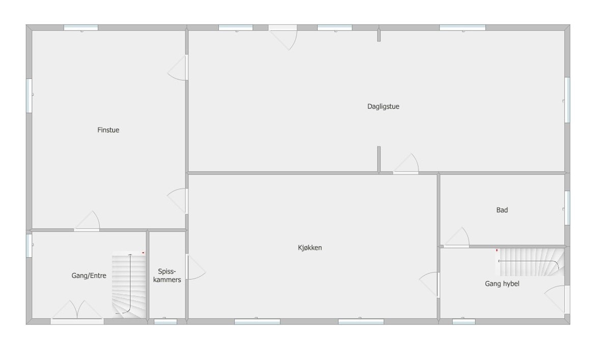 Plantegning 1. etasje. Tegningen er ikke nøyaktige og avvik kan forekomme Galleribilde