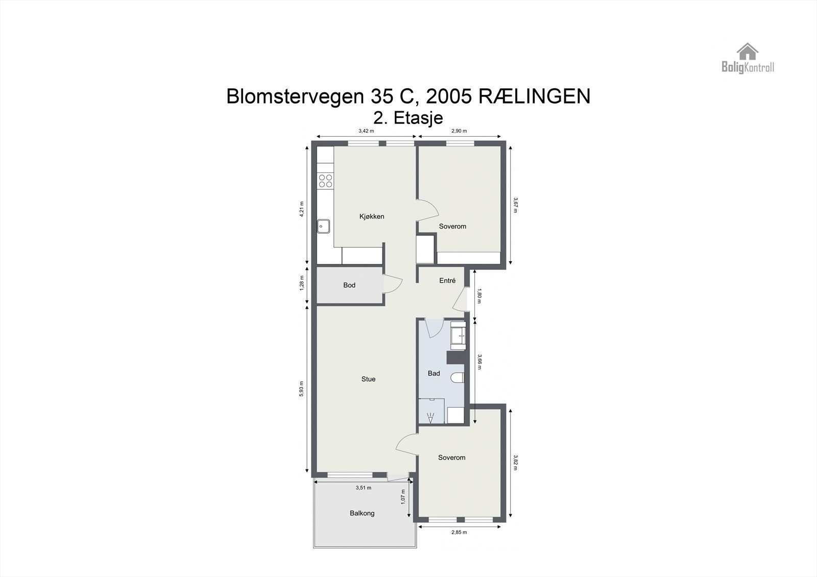 Plantegning Galleribilde