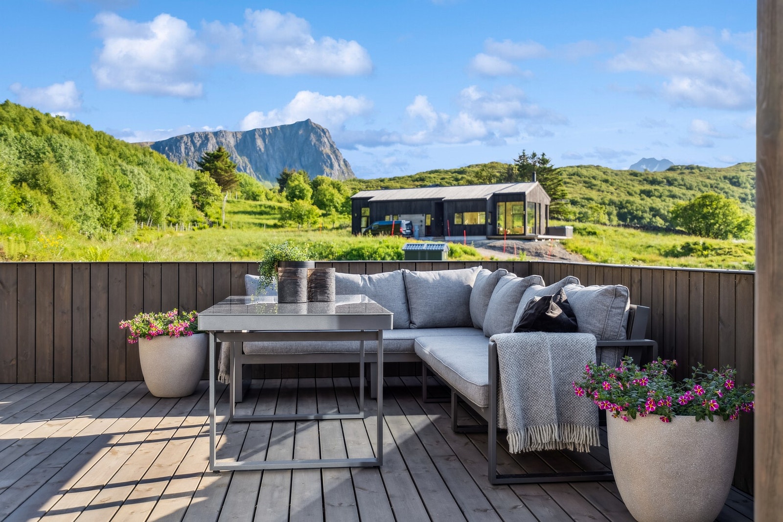 Et flott område med flere fritidsboliger. Galleribilde