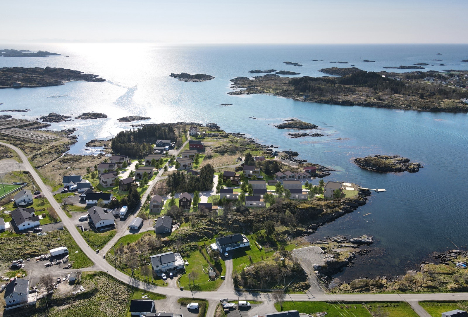Et rolig boligfelt med nærhet til hav, fjell og aktiviteter Galleribilde
