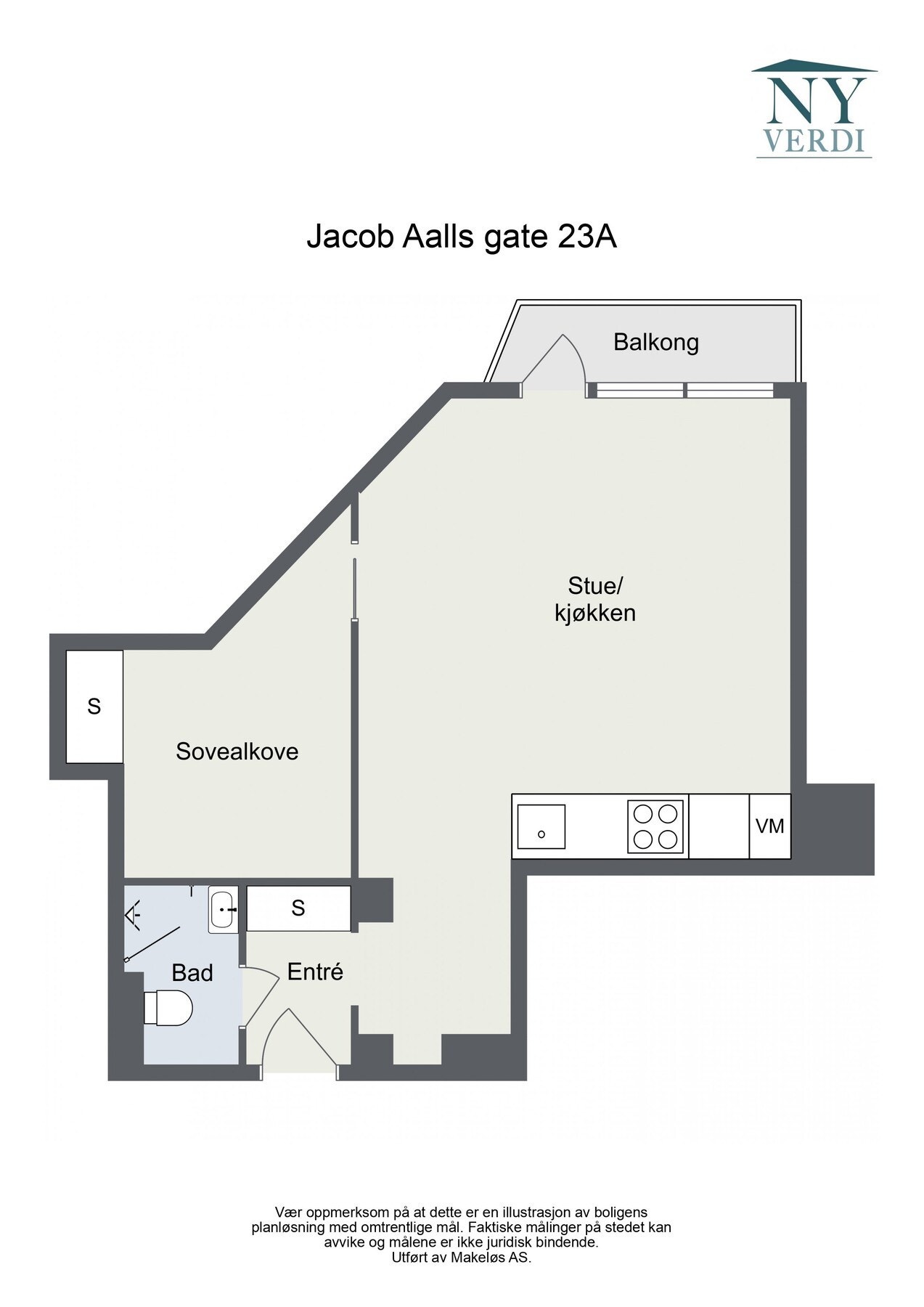 Boligens planskisse Galleribilde